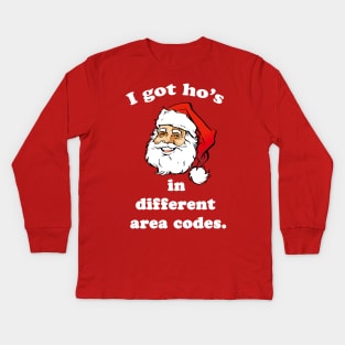 Santa Kids Long Sleeve T-Shirt